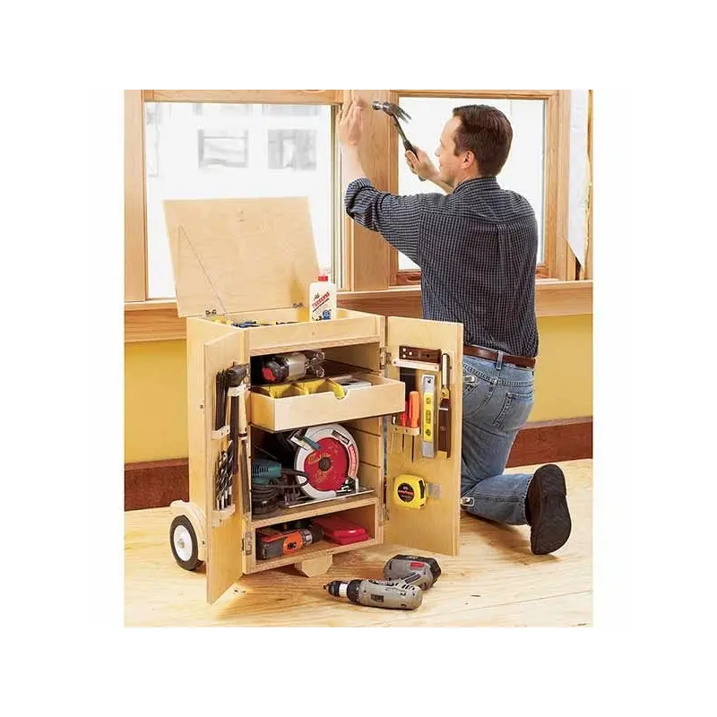 Woodworking Project Paper Plan to Build Go-Anywhere Tool Caddy