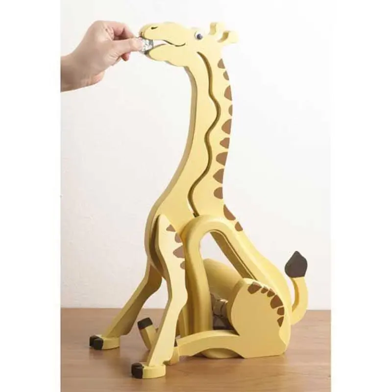 Downloadable Woodworking Project Plan to Build Money-Hungry Giraffe Bank