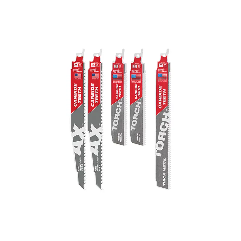 SAWZALL Carbide Demolition Wood and Metal Cutting Reciprocating Saw Blade Set (5-Piece)