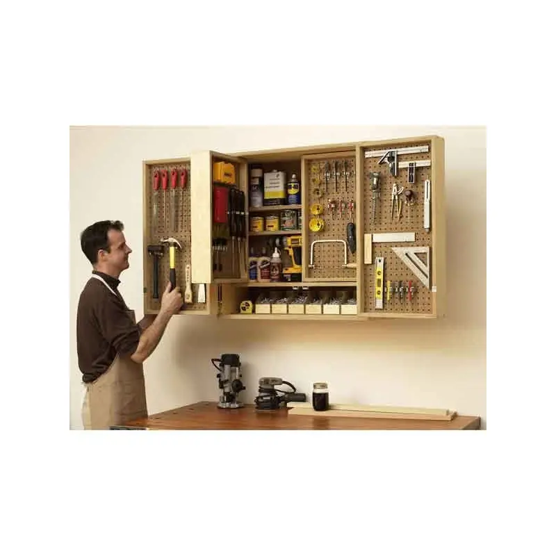 Woodworking Project Paper Plan to Build Shop-in-a-Box Tool Cabinet