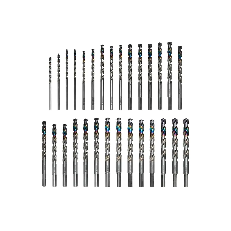 Metal Demon Drill Bits Set with Thermos for Mild, Hardened and Stainless Steels (29-pc)