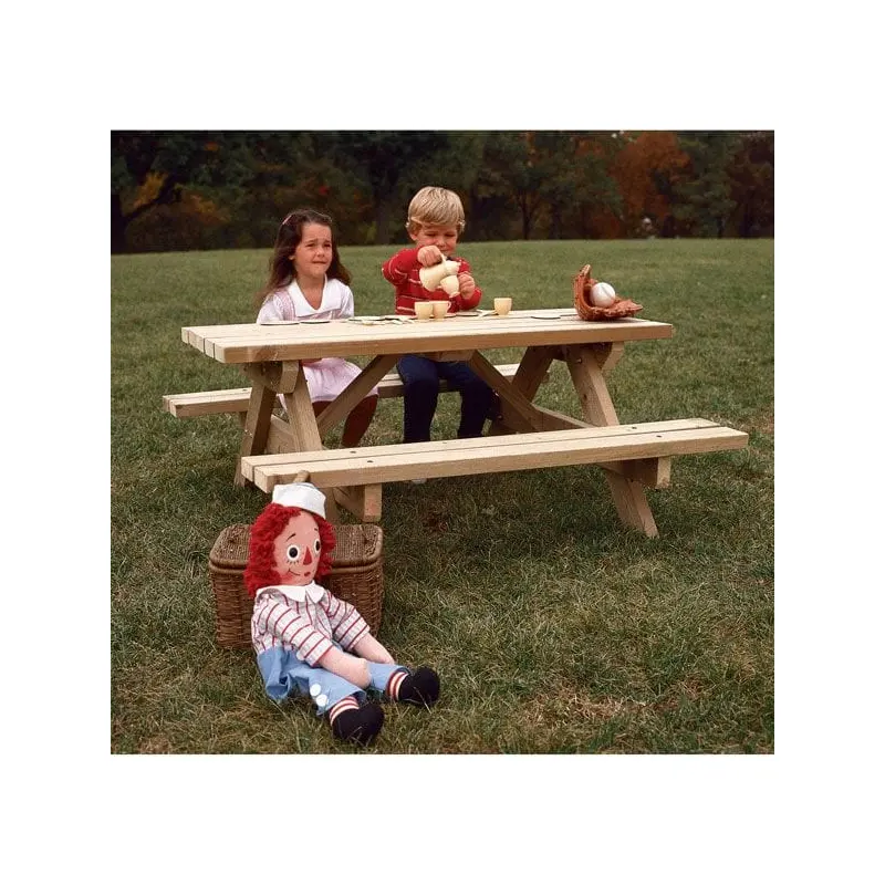 Woodworking Project Paper Plan to Build Kid's Picnic Table
