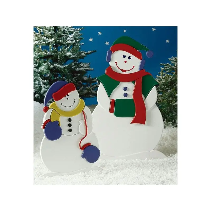 Woodworking Project Paper Plan to Build Mrs. Snow and Little Snowflake