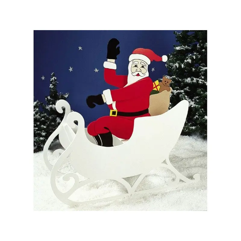 Woodworking Project Paper Plan to Build Sittin' Pretty Santa