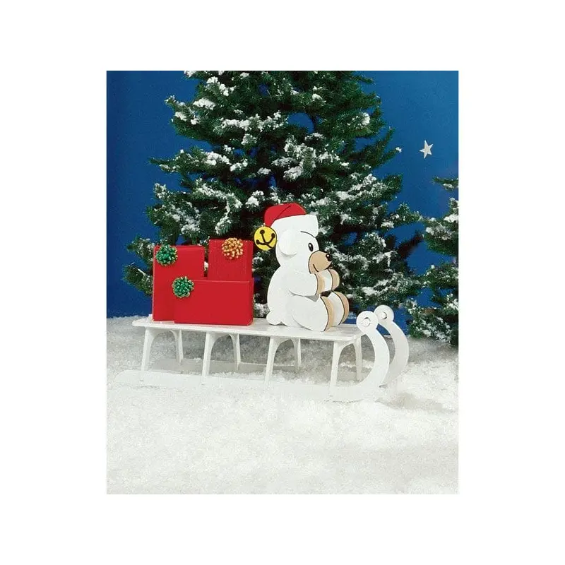 Woodworking Project Paper Plan to Build Sleigh Riding Teddy