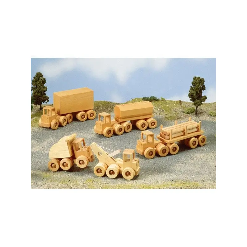 Woodworking Project Paper Plan to Build Wrecker, Dump Truck, & Heavy Haulers