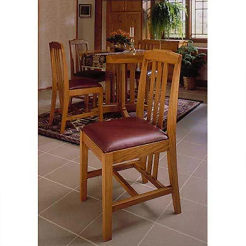 Downloadable Woodworking Project Plan to Build Arts and Crafts Dining Chairs