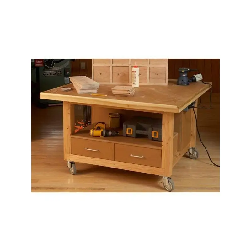 Woodworking Project Paper Plan to Build Reliably Rugged Assembly Table
