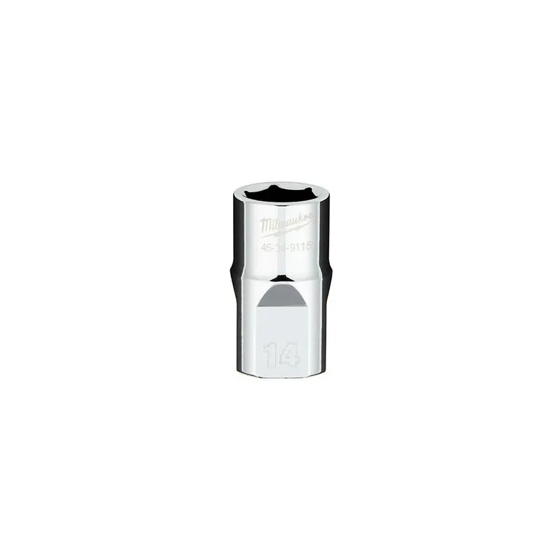 1/2 in. Drive 14MM Metric 6-Point Socket with FOUR FLAT Sides