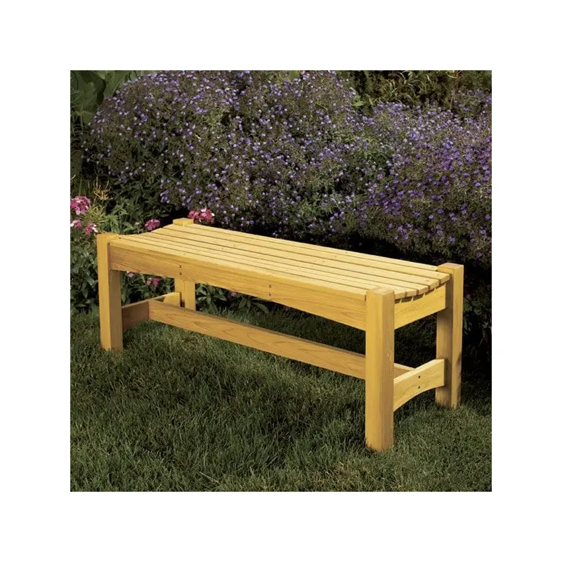 Woodworking Project Paper Plan to Build Garden Bench - 48" Long