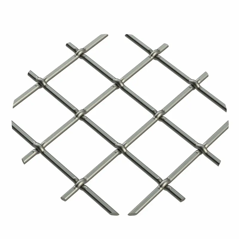 .75" Multi-Crimp Single Diamond Decorative Grille - Antique Pewter, 18" W x 48" L Sheet