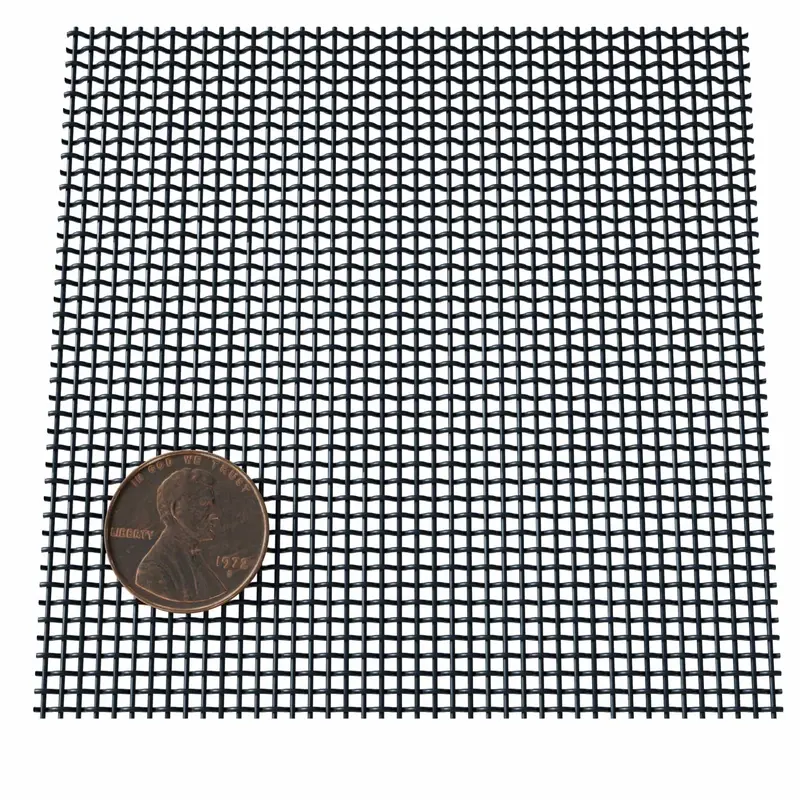 Fine Wire Mesh for Decorative Wire Grilles - 41" L x 48" W, Flat Black