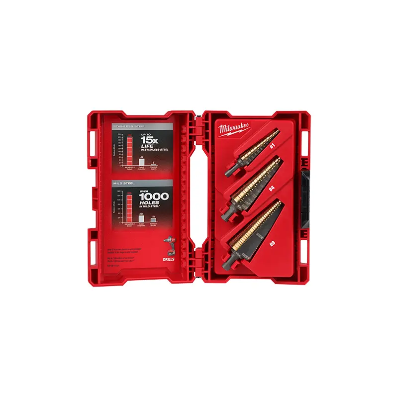 Milwaukee Cobalt Step Bit Kit (3PC)