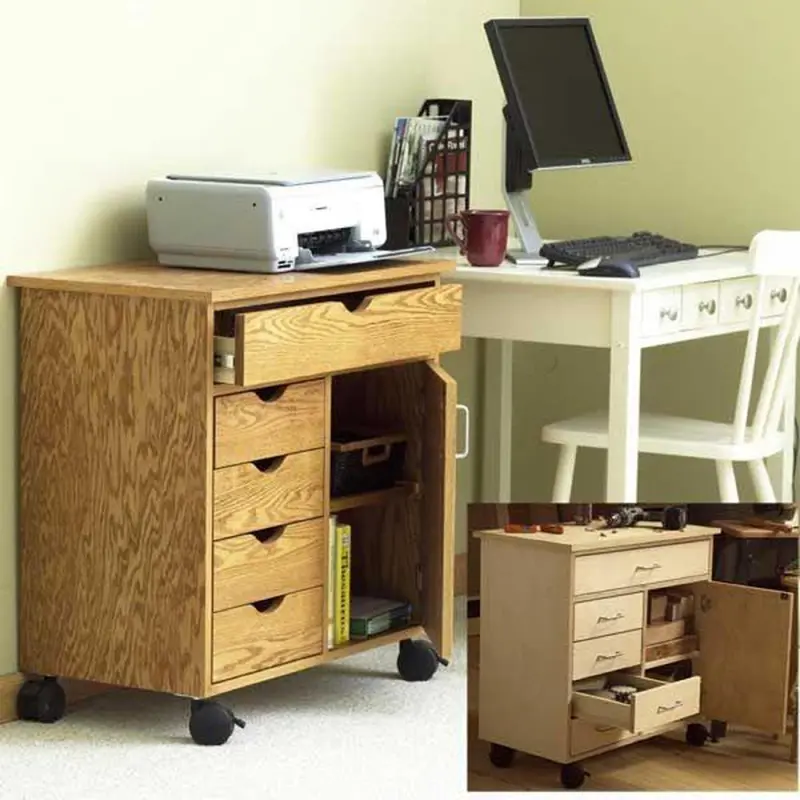 Downloadable Woodworking Project Plan to Build Home/Shop Storage Cart