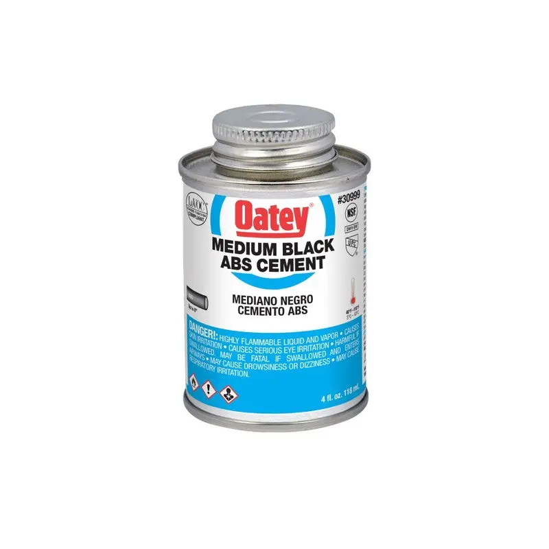 Oatey ABS Medium-Bodied Black Cement 4oz.