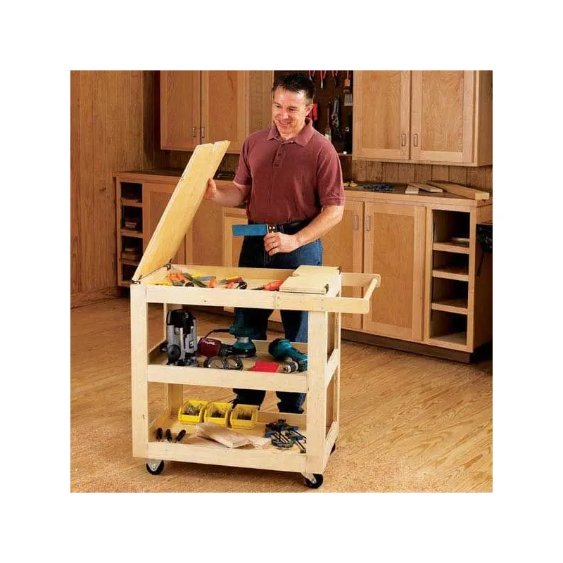 Woodworking Project Paper Plan to Build Getr-Done Shop Cart