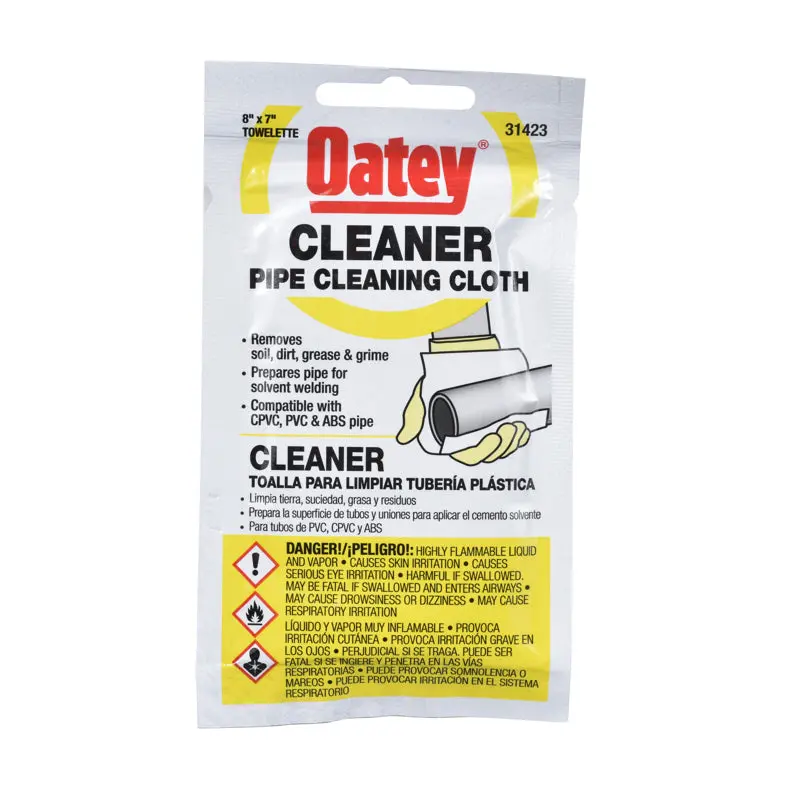 Oatey Cotton Pipe Cleaning Cloth 8 In. W X 7 In. L