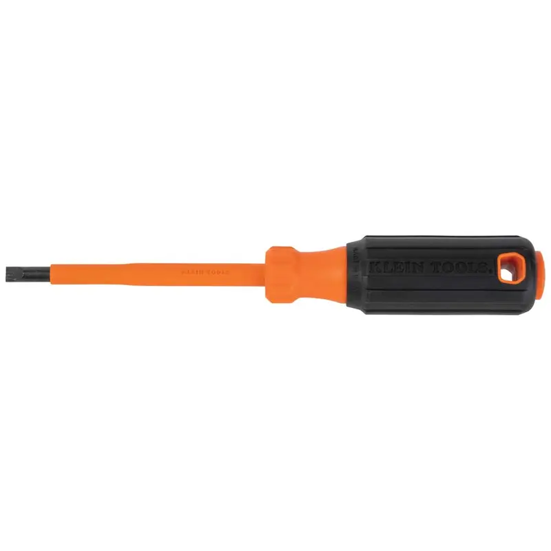 Insulated Screwdriver, 1/4-Inch Cabinet Tip, 4-Inch Round Shank