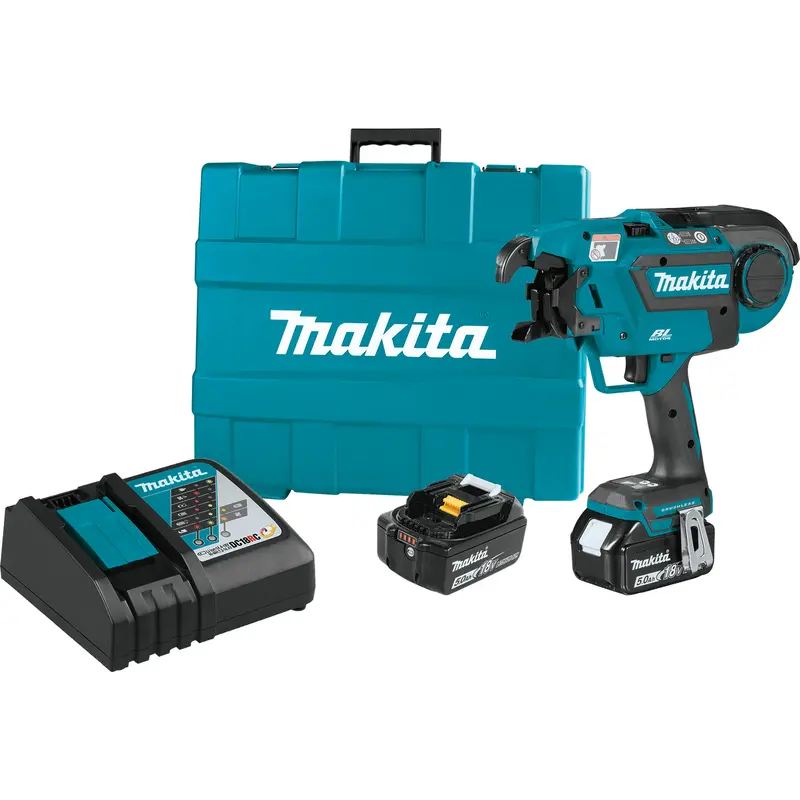 Makita 18V LXT LithiumIon Brushless Cordless Rebar Tying Tool Kit (5.0Ah)