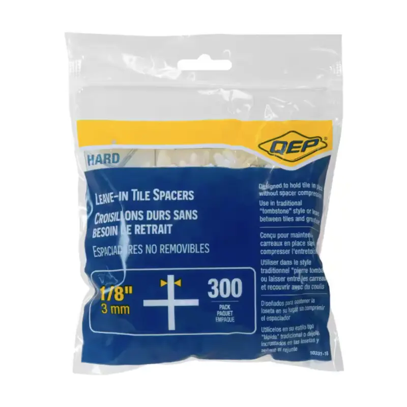 1/8" Leave-In Spacers, Hard, Leave-in Tile Spacers - 300 Qty