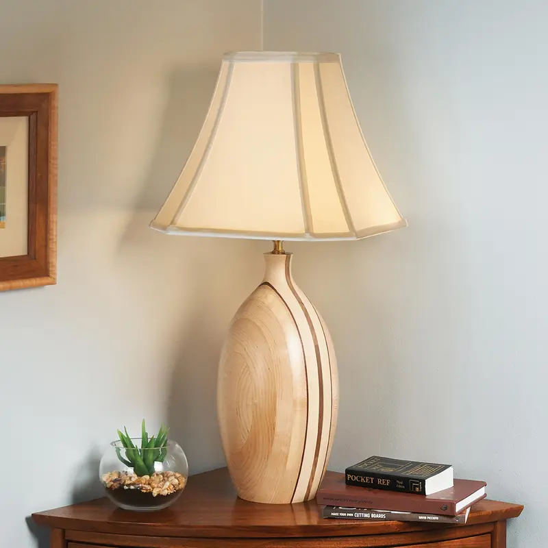 Turned Table Lamp Downloadable Plan