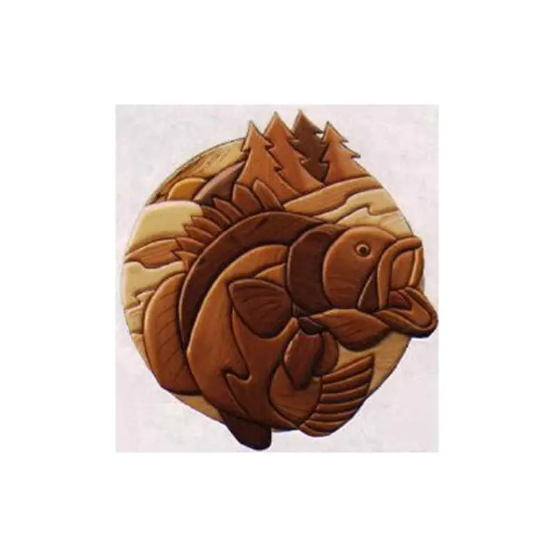 Large Mouth Bass Intarsia Pattern
