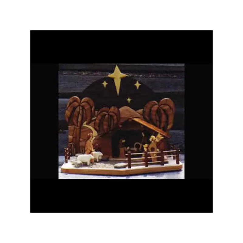 Nativity Scene Intarsia Pattern