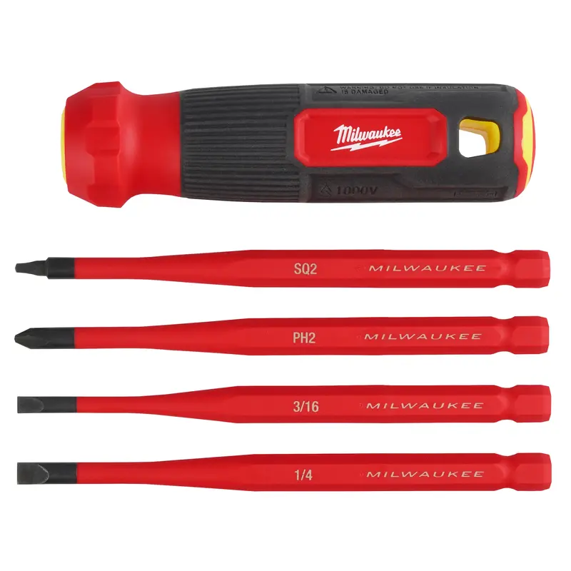 4-in-1 1000V Insulated Slim Tip Multi-Bit Screwdriver