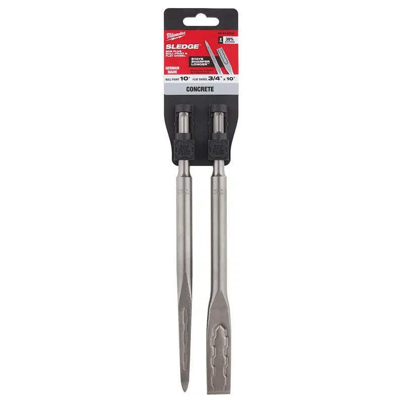 SDS-PLUS SLEDGE Bull Point & Flat Chisel 2 Pack