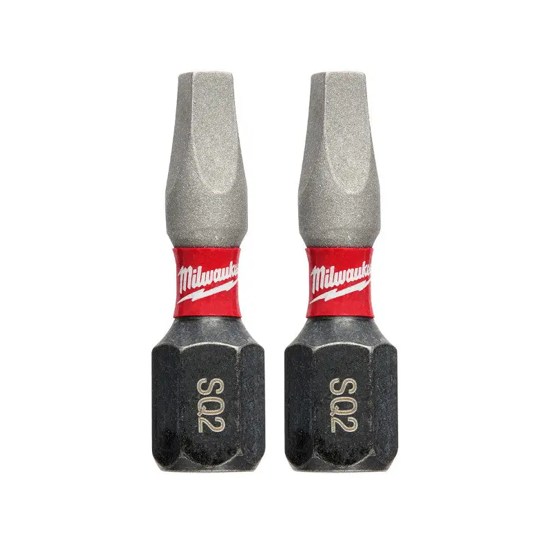 SHOCKWAVE Impact Square Recess #2 Insert Bits (2 PK)