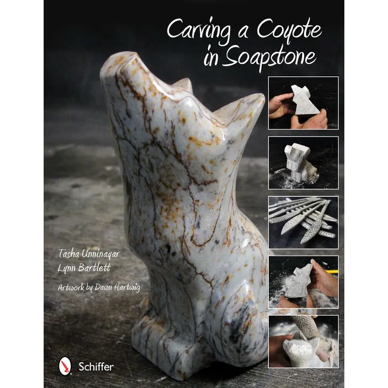 Carving a Coyote in Soapstone