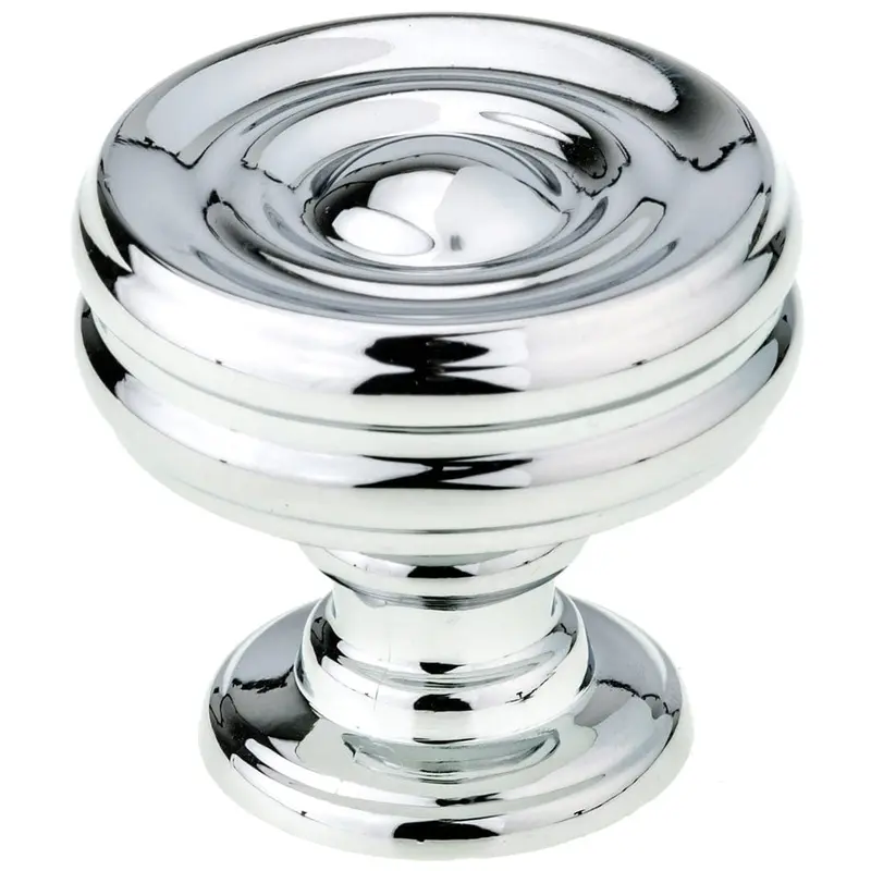 Contemporary Knob - 1-3/8" D - Chrome