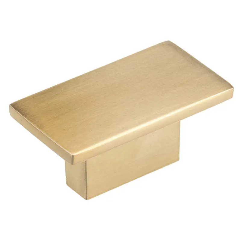 Contemporary Knob, 1-9/16" x 7/8", Champagne Bronze