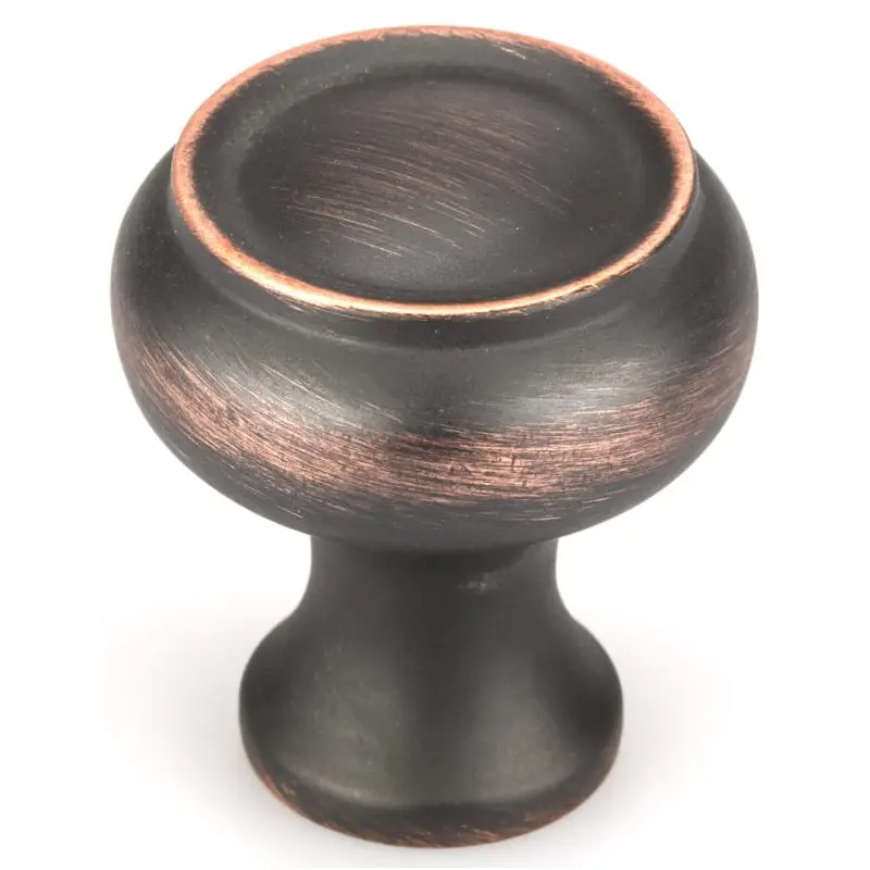 Traditional Knob - Brushed Oil-Rubbed Bronze - 1-3/16" Diameter