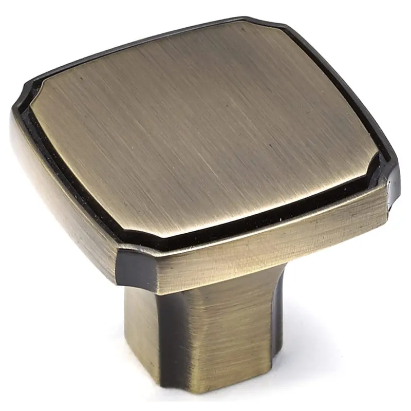 Transitional Knob, 1-3/8" x 1-3/8", Antique English