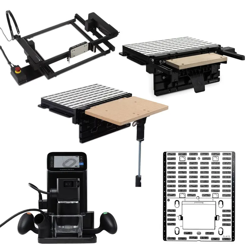 Origin Handheld CNC Router, Workstation, Plate, BenchPilot and Shelf Upgrade Package