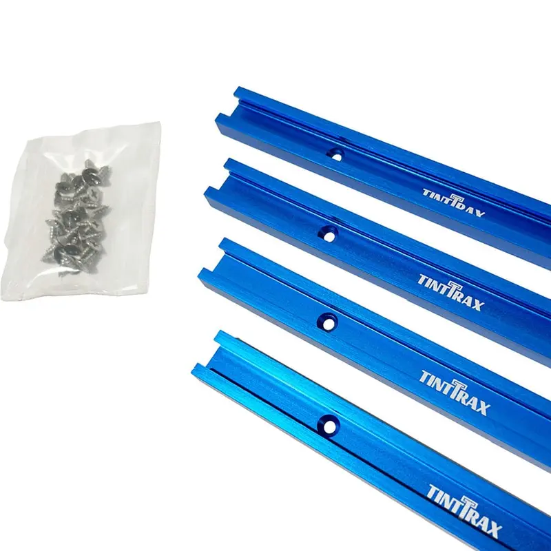 24" Universal Profile T-Track Kit- Blue- 4 Piece