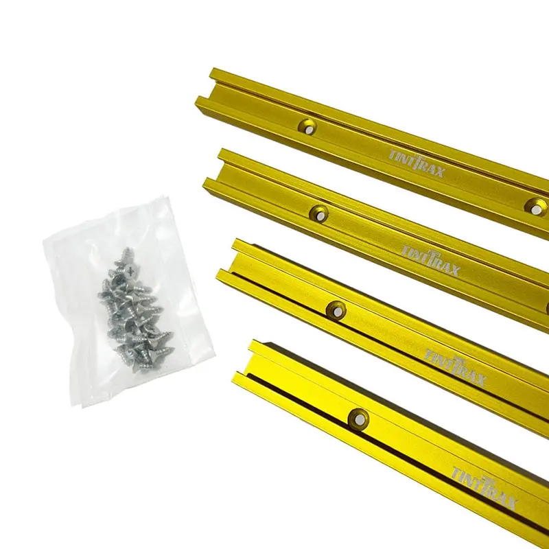 24" Universal Profile T-Track Kit- Yellow- 4 Piece