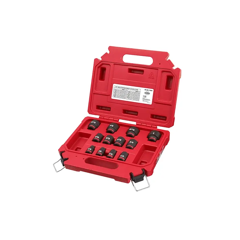 12PC SHOCKWAVE Impact Duty 3/8" Drive SAE Standard 6 Point Socket Set