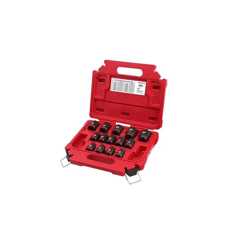 14PC SHOCKWAVE Impact Duty 1/2" Drive Metric Standard 6 Point Socket Set