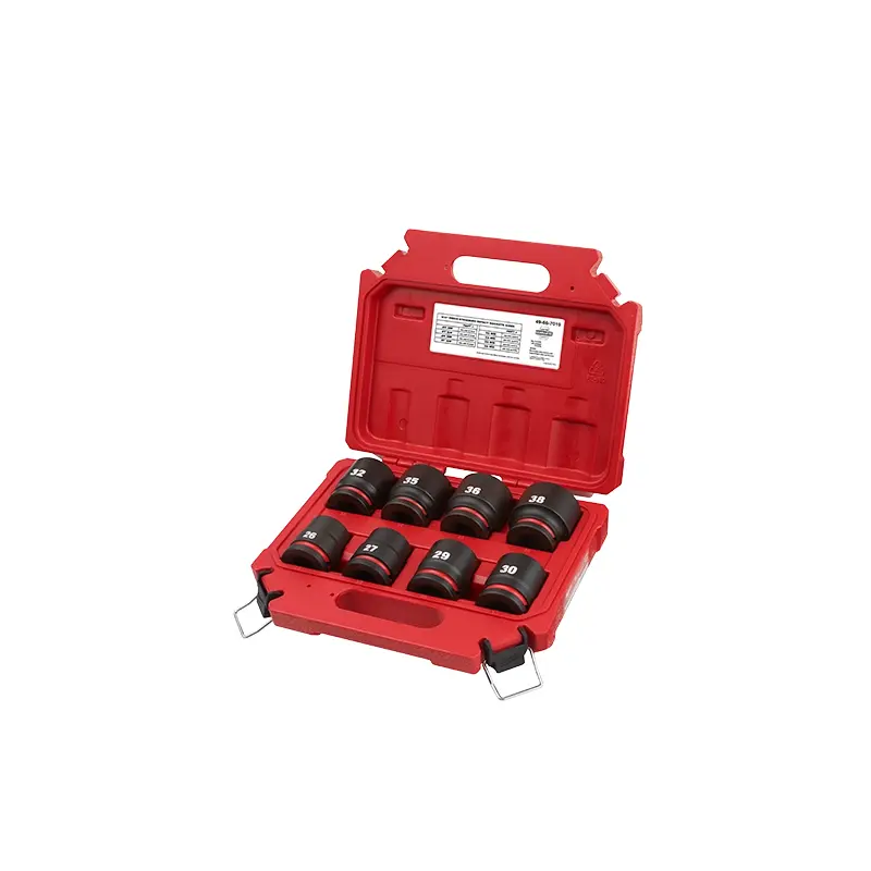 8PC SHOCKWAVE Impact Duty 3/4" Drive Metric Standard 6 Point Socket Set