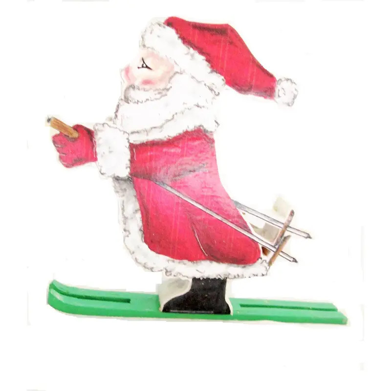 Santa on Skis  Woodworking Pattern and Picture