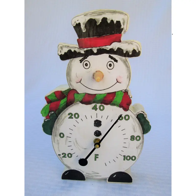 Snowman Thermometer Base Woodworking Pattern and Picture