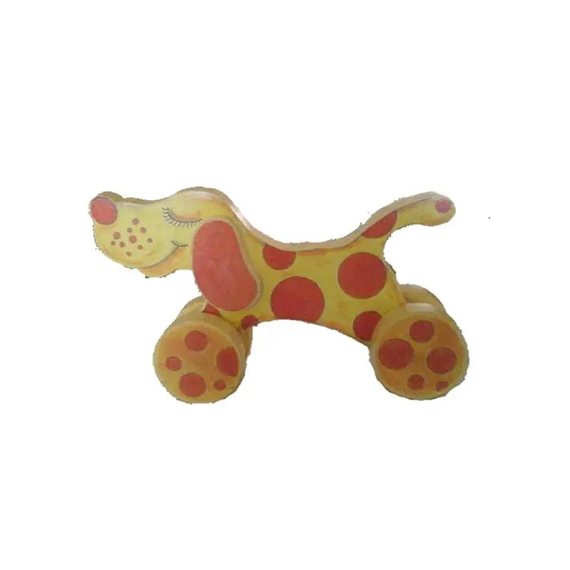 Spotted Dog with Pull Toy  Woodworking Pattern and Picture