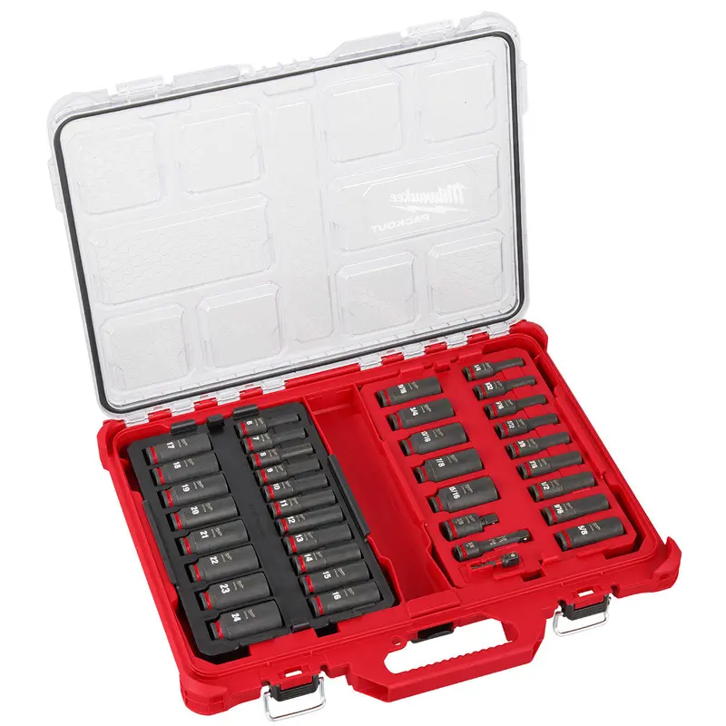 36PC SHOCKWAVE Impact Duty Socket 3/8 Drive Set with PACKOUT