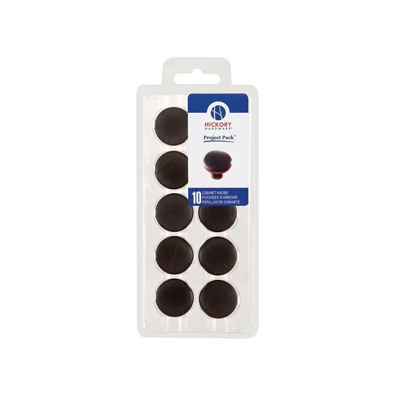 1-1/8" Metropolis Cabinet Knob Project Pack, Oil Rubbed Bronze, 10 pieces