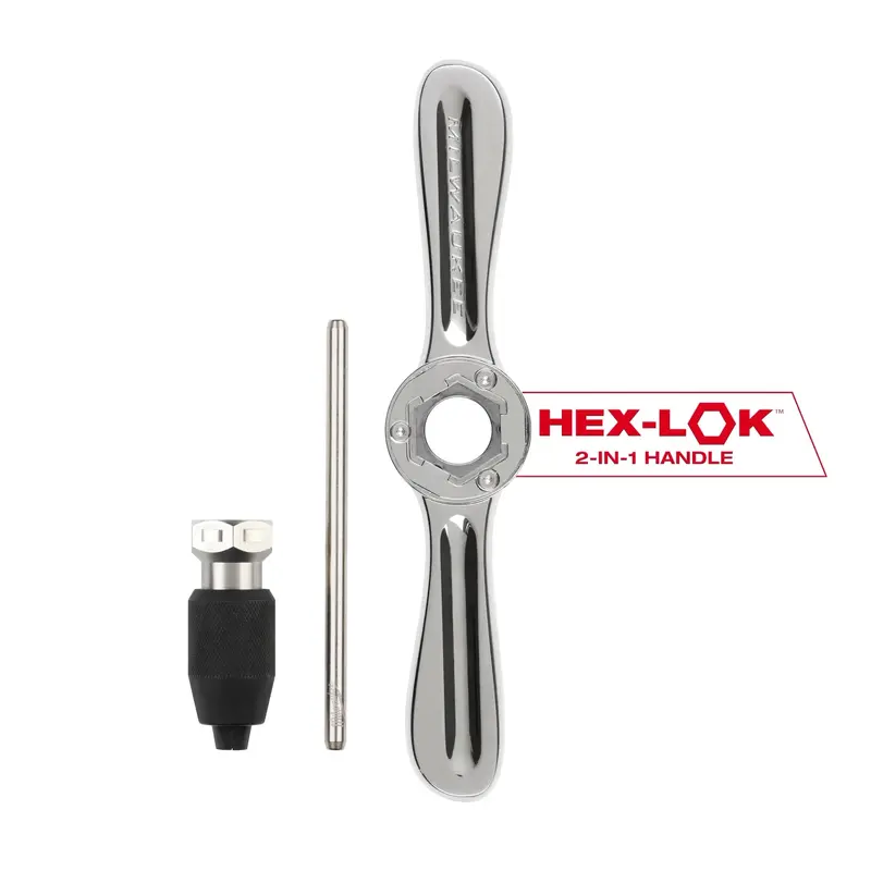 Hex-LOK 2-in-1 Tap and Die Threading Handle & Tap Collet
