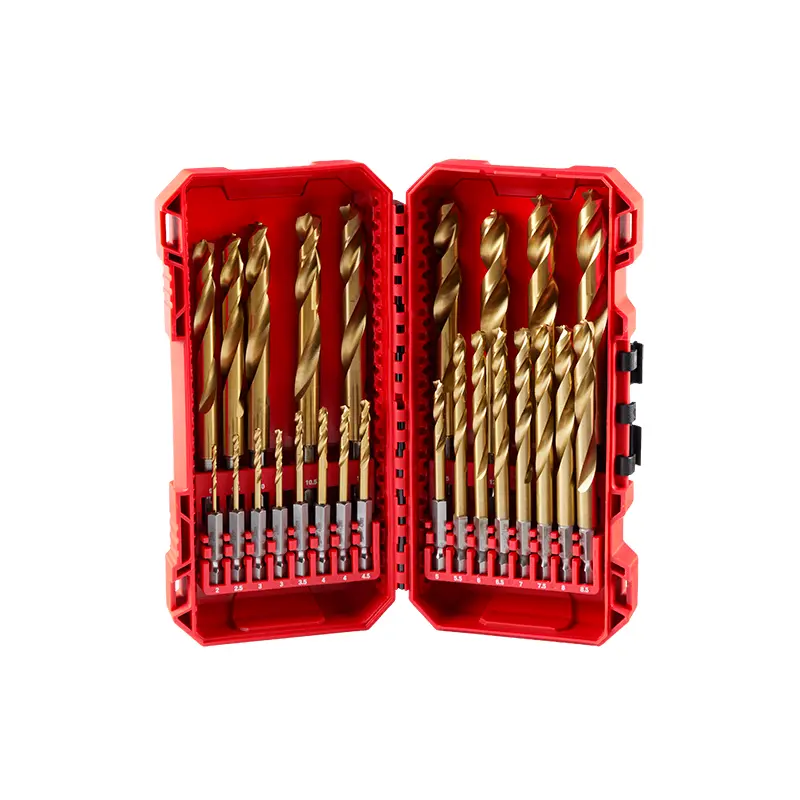 SHOCKWAVE Impact Duty RED HELIX Titanium Metric Drill Bit Set  25PC