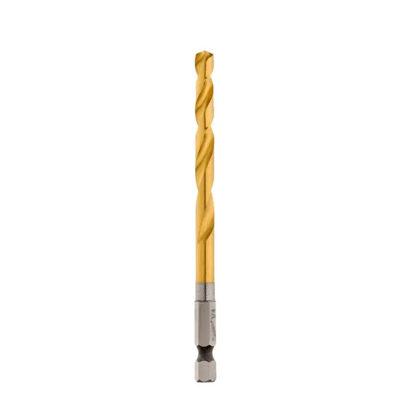 1/4" SHOCKWAVE Impact Duty RED HELIX Titanium Drill Bit