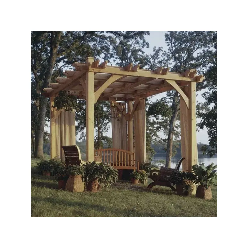 Woodworking Project Paper Plan to Build Build-to-suit Pergola